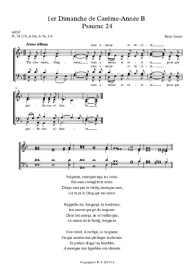 B - Car. 1 : Psaume et Acclamation