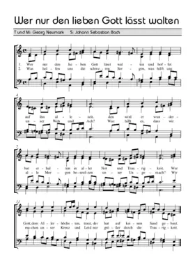 Wer nur den lieben Gott läßt walten BWV 434