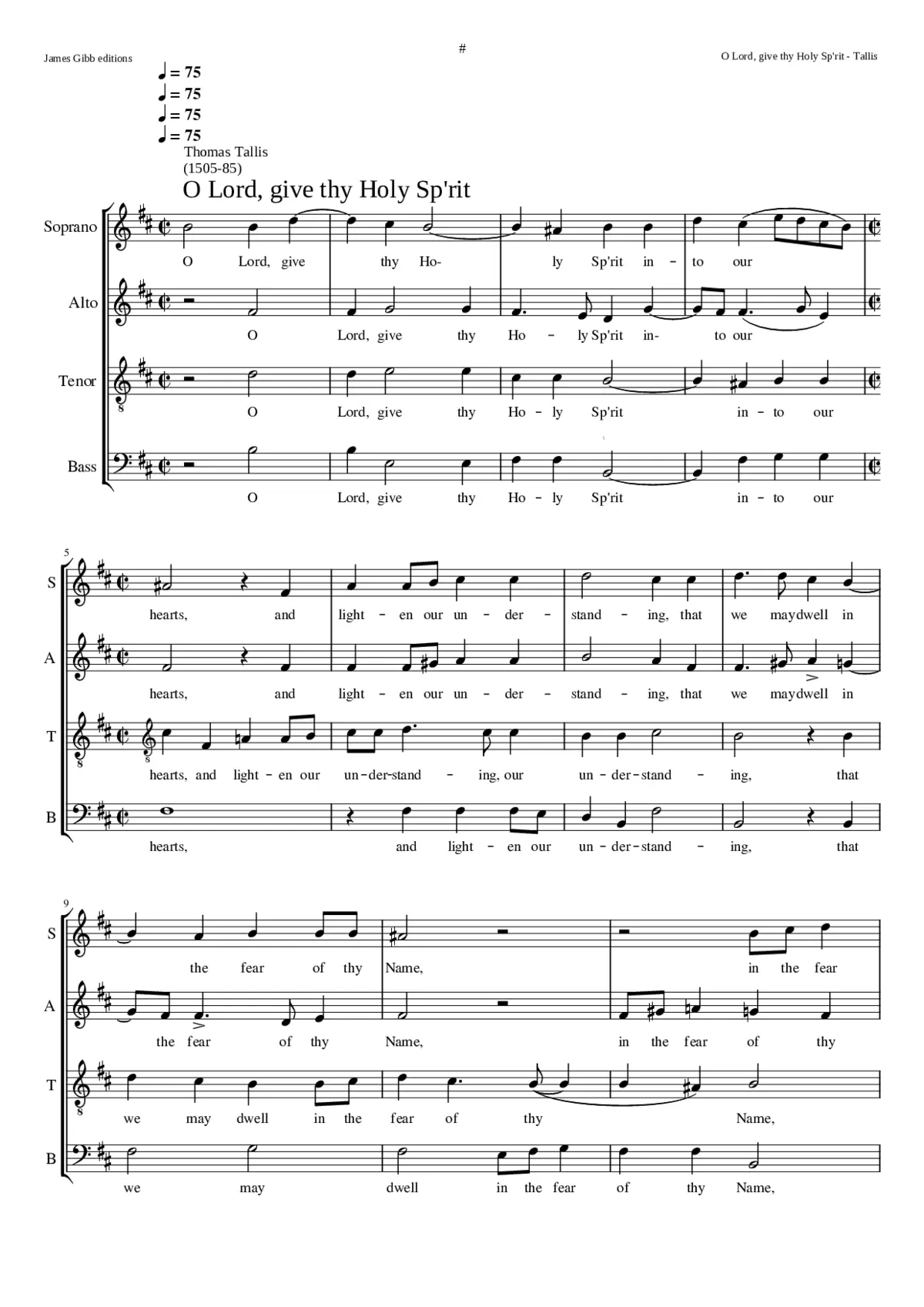 O Lord give thy Holy Spirit - Page 1