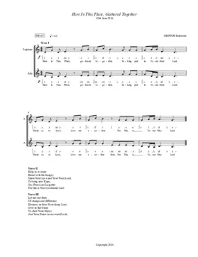 Here in this place, gathered together