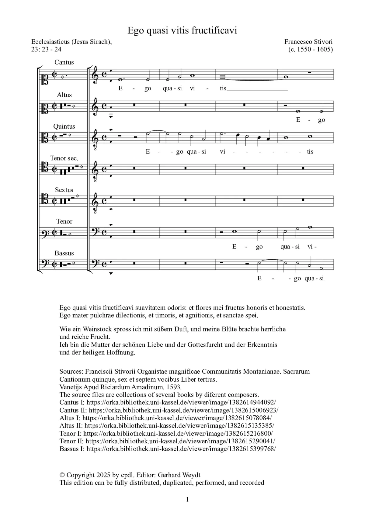Ego quasi vitis - Page 1