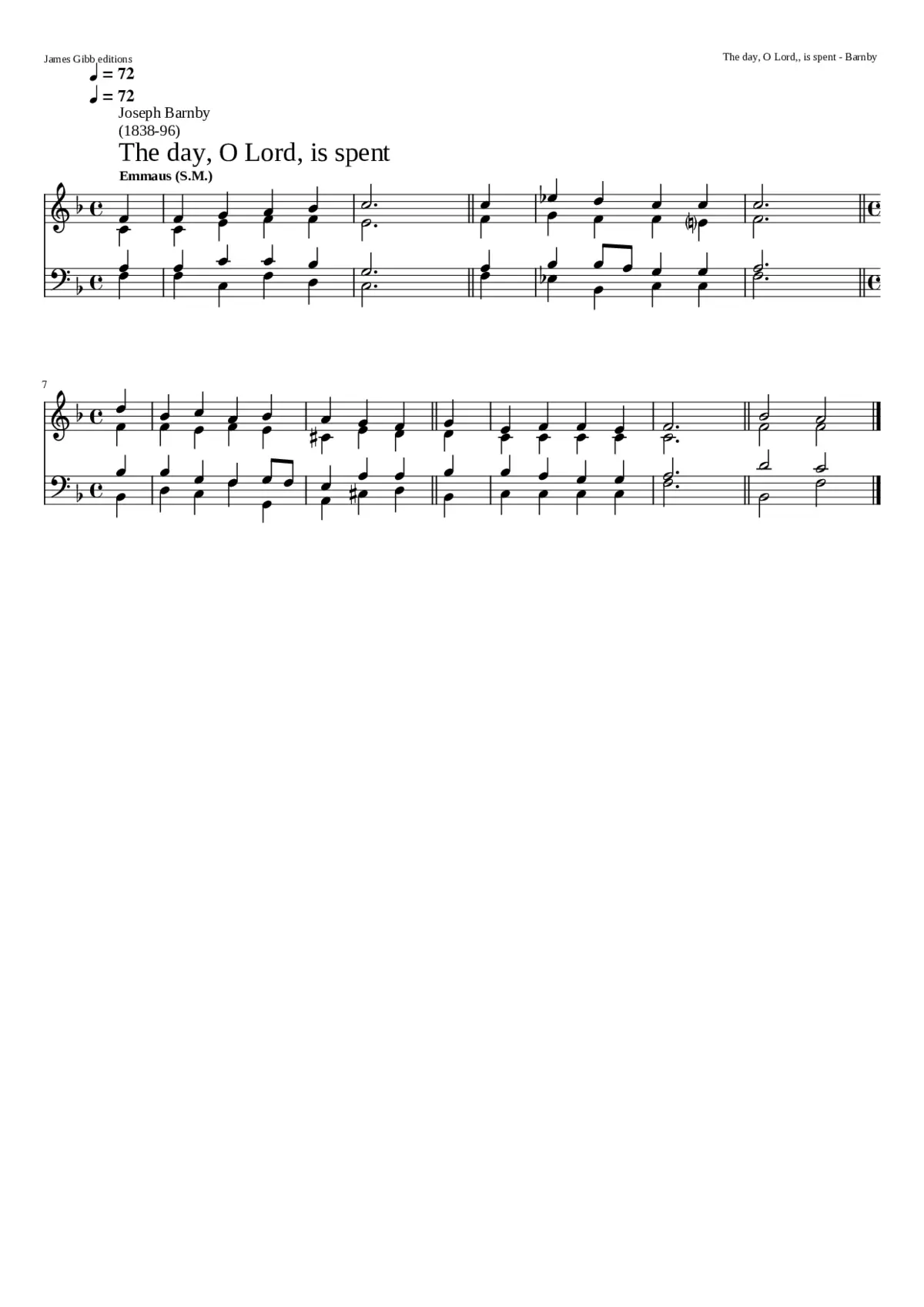 The day o lord is spent - Page 1