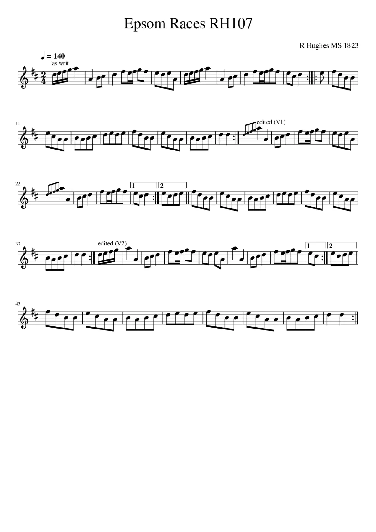 Epsom Races RH107 - Page 1