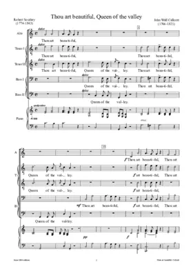 Thou art beautiful, queen of the valley