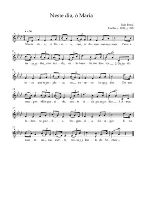 Neste dia, ó Maria