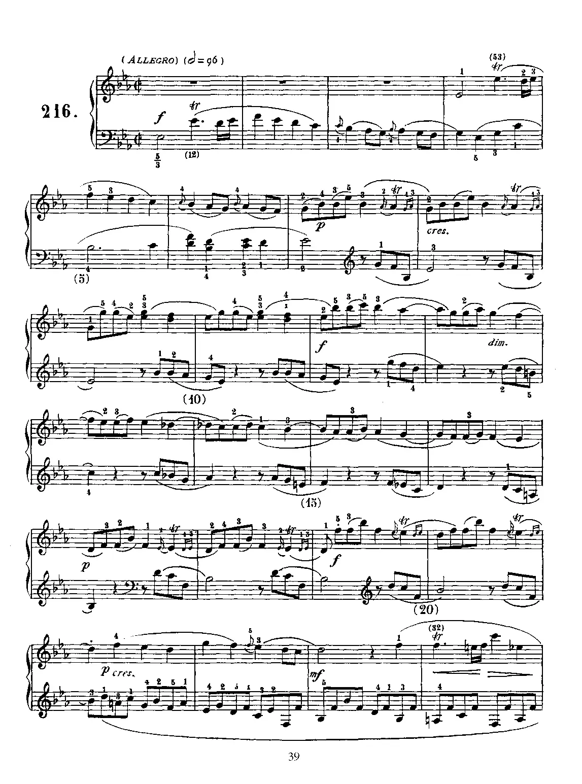 Keyboard Sonata in E-flat major - Page 1