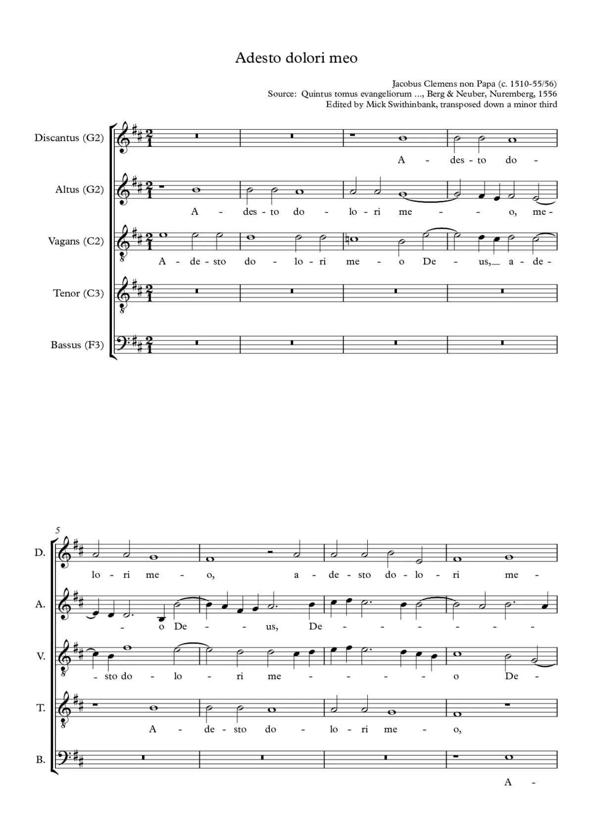 Adesto dolori meo - Page 1