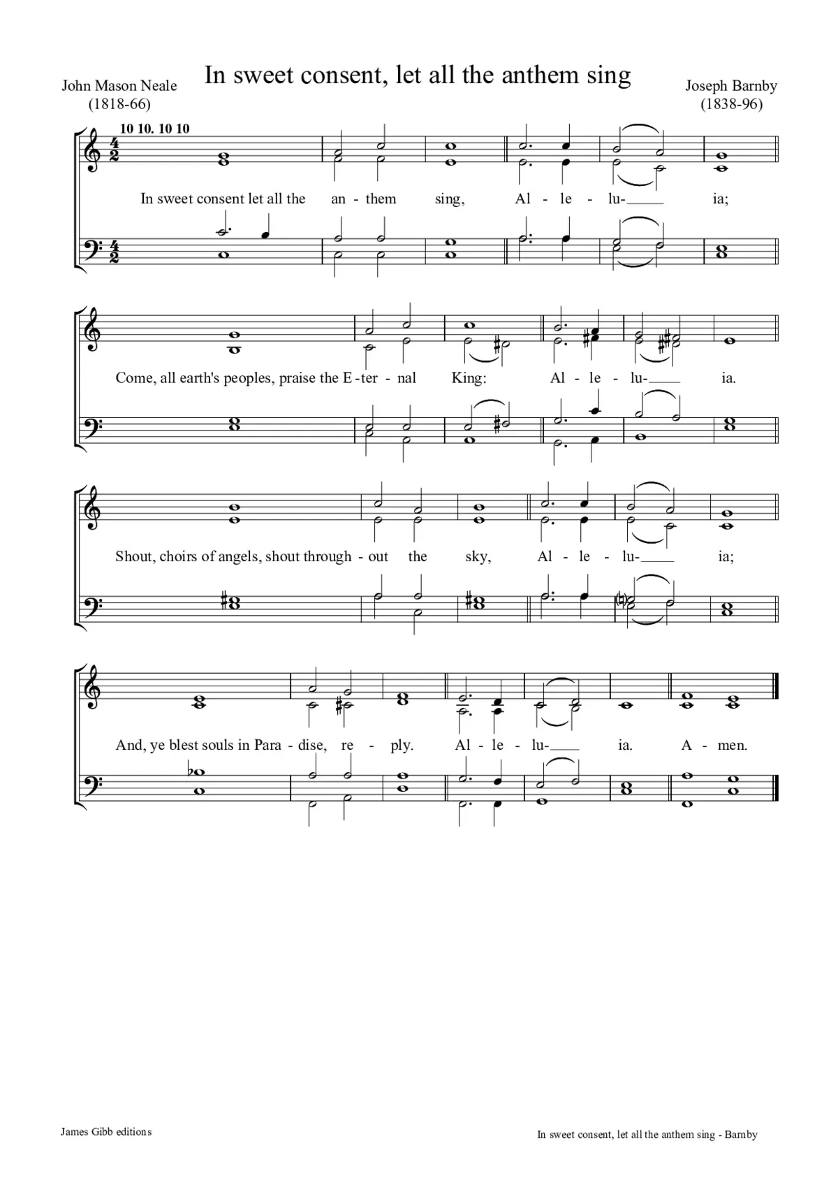 In sweet consent, let all the anthem sing - Page 1