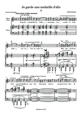 Je garde une médaille d’elle