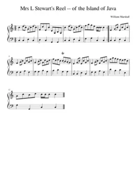 Mrs L Stewart's Reel -- of the Island of Java