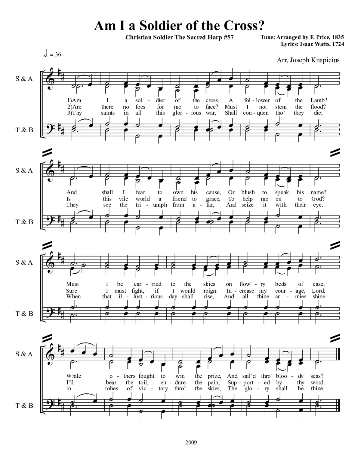 Am I a soldier of the cross? - Page 1