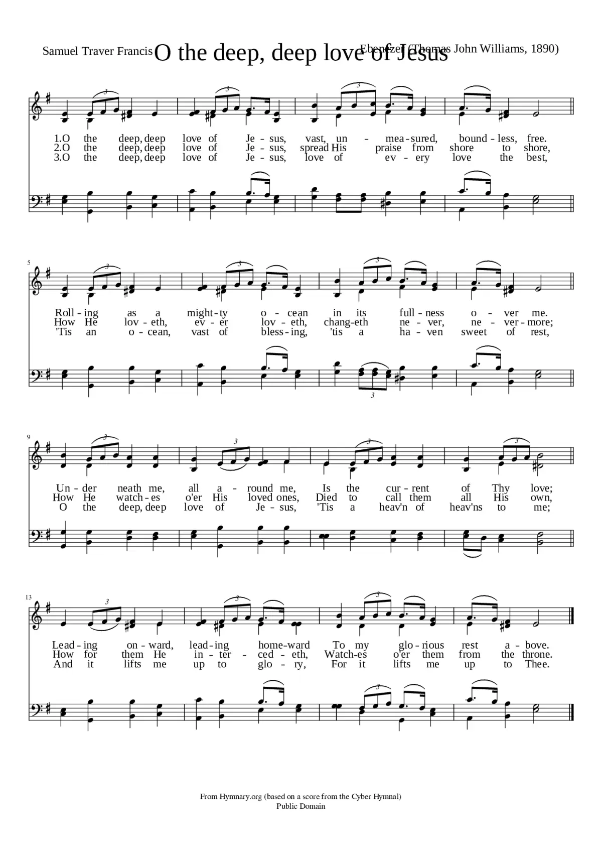 o the deep deep love of jesus - Page 1