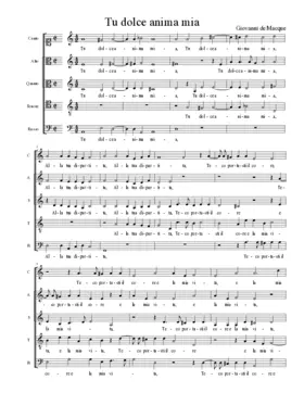Tu dolce anima mia