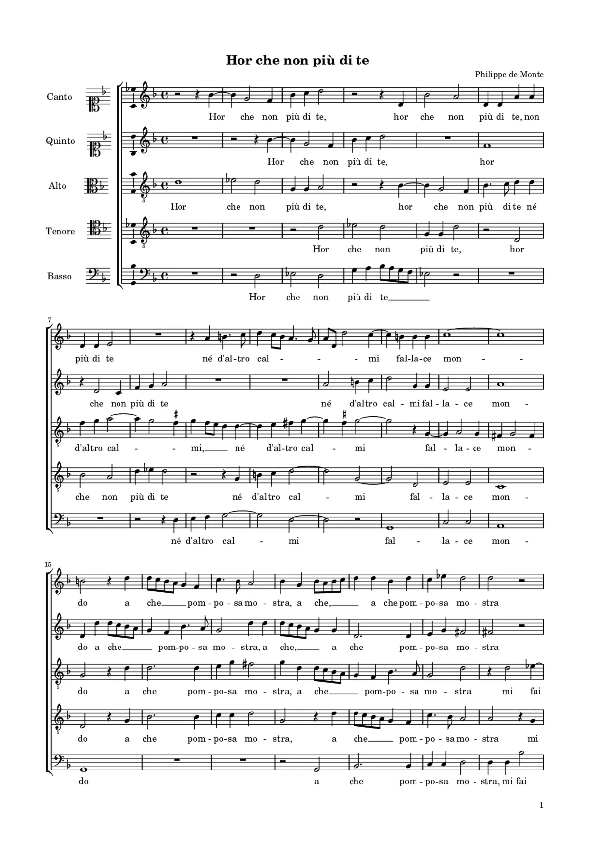 Hor che non più di te - Page 1