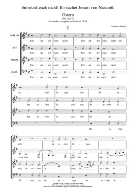 Entsetzet euch nicht