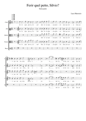 Ferir quel petto Silvio?