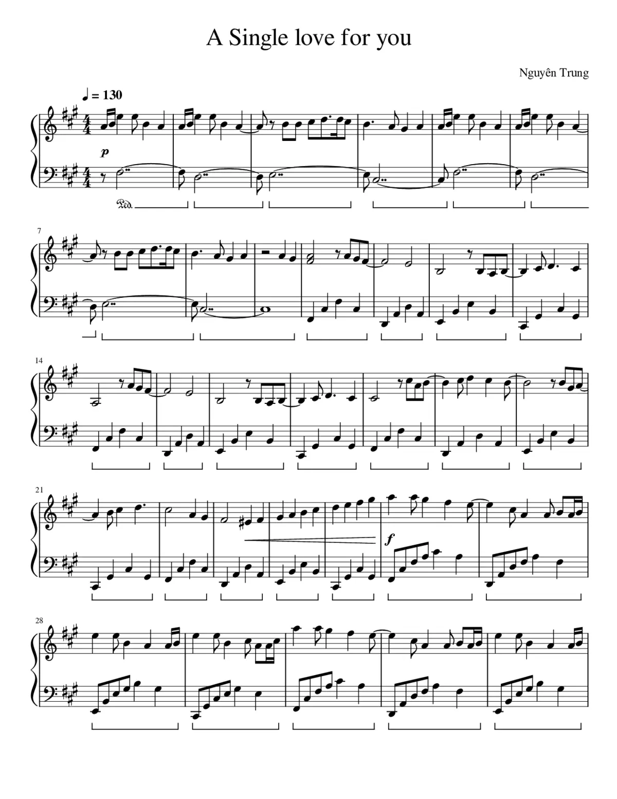 a single love for you (best version) - Page 1