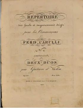 Repetoire des Commençans No.4