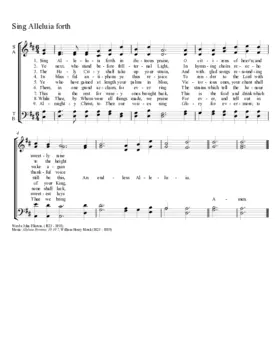 Sing alleluia forth