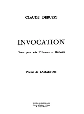 Invocation: Choeur pour voix d'hommes et orchestre