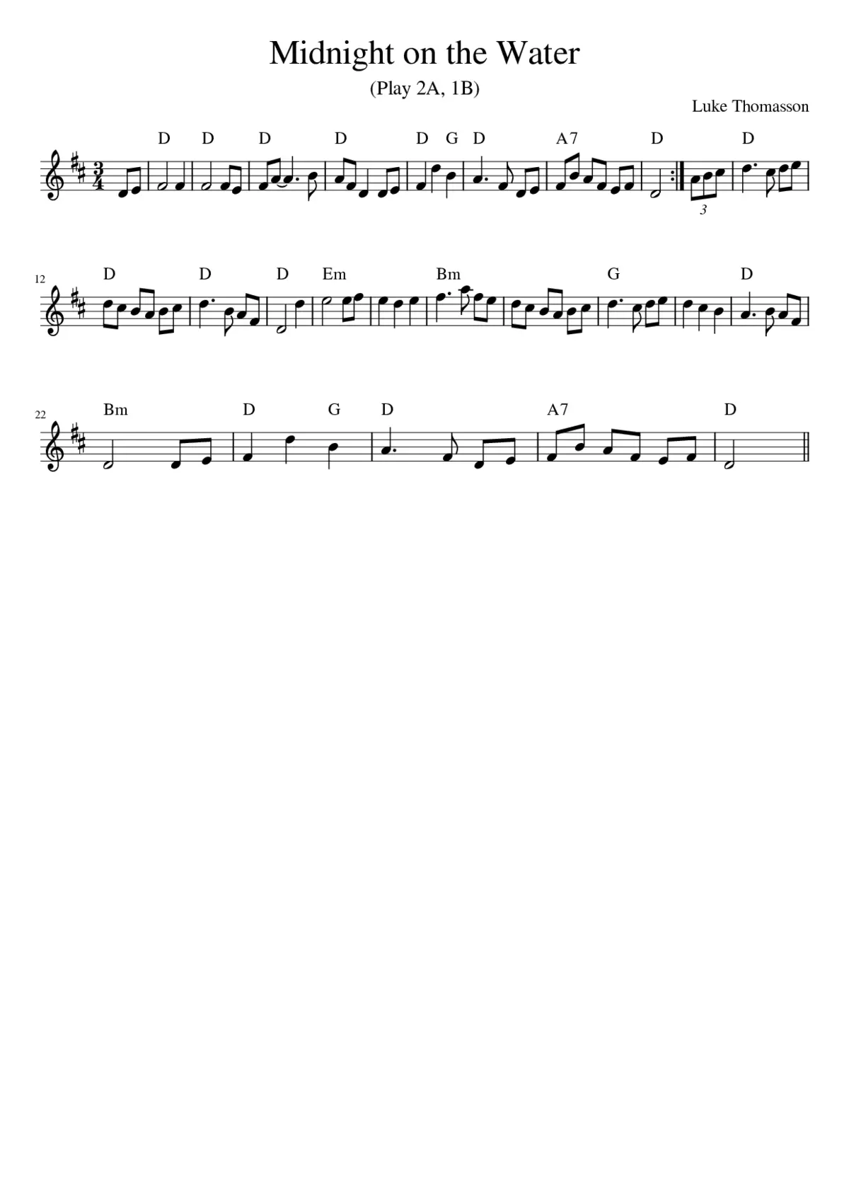 Midnight on the Water - Page 1