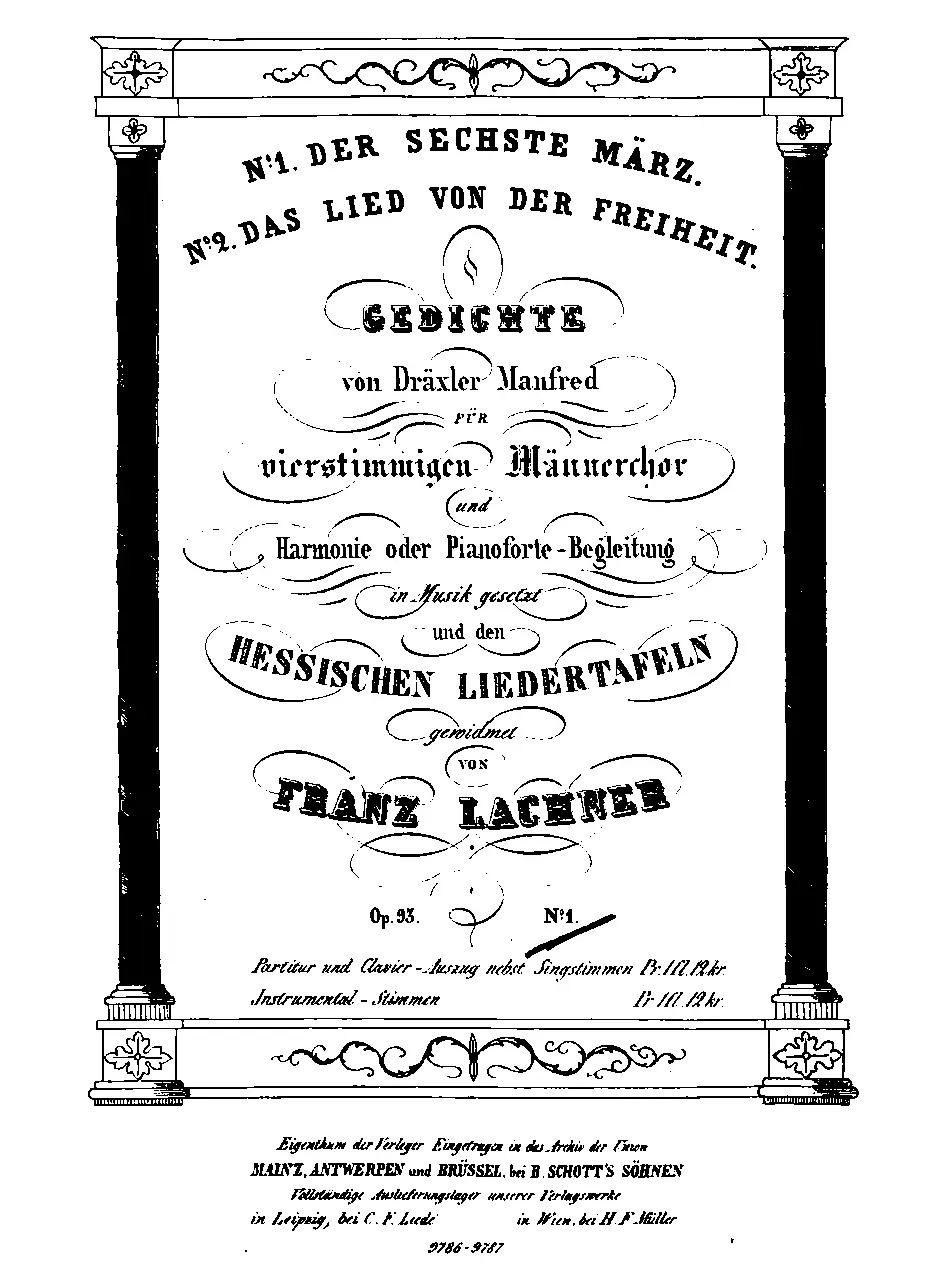 3 Gedichte, Op.93 - Page 1