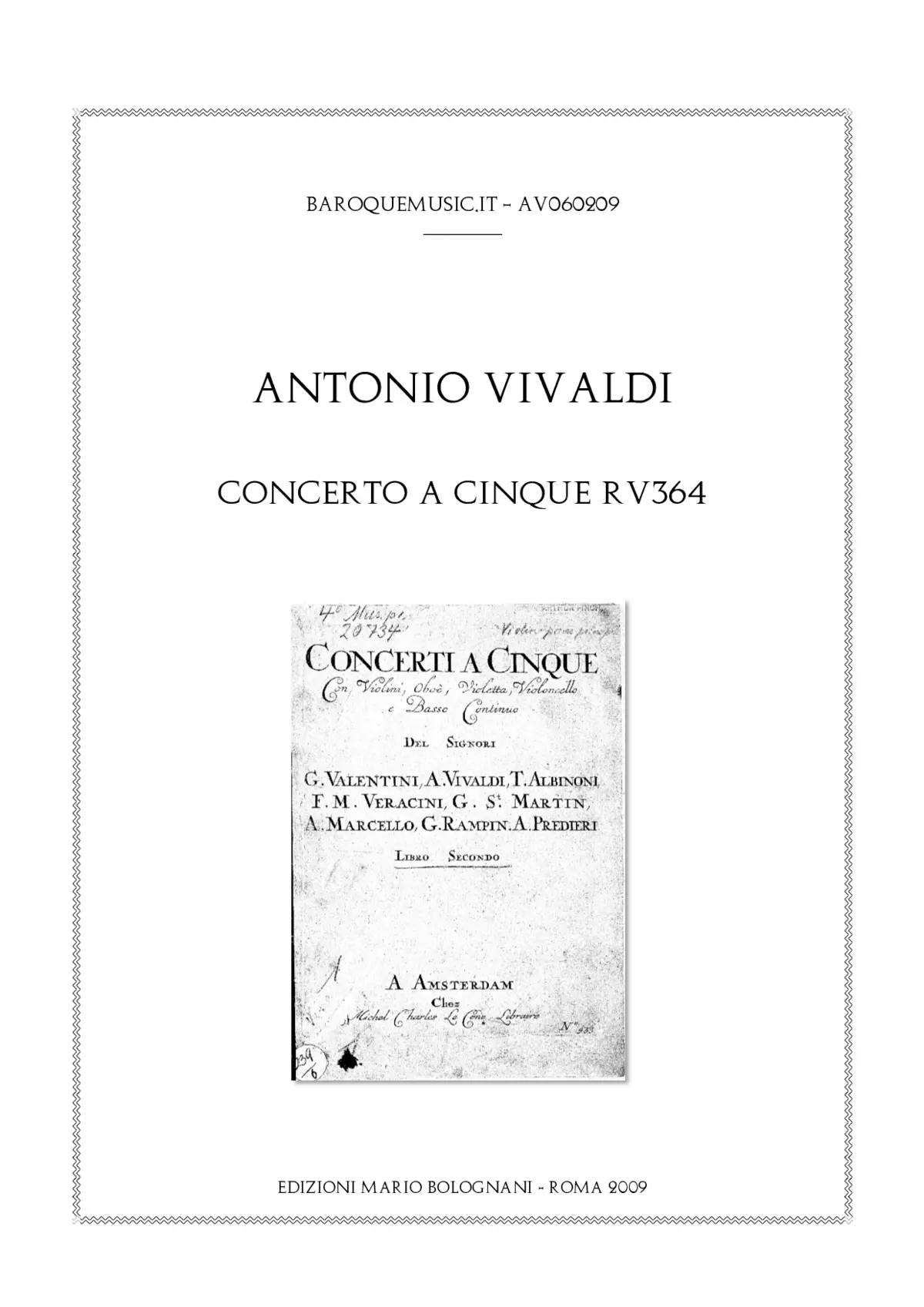 Violin Concerto in B-flat major - Page 1