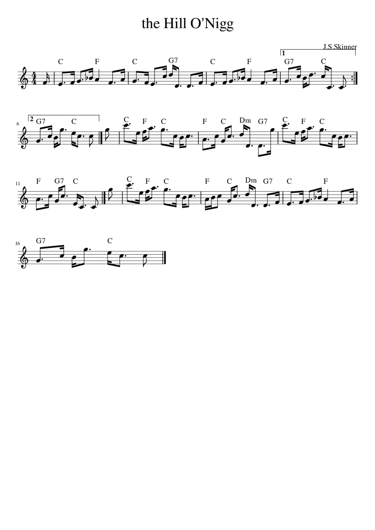 The Hill O'Nigg - Page 1