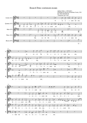 Exaudi Deus orationem meam