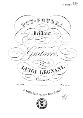 Pot-pourri brillant pour la Guitare