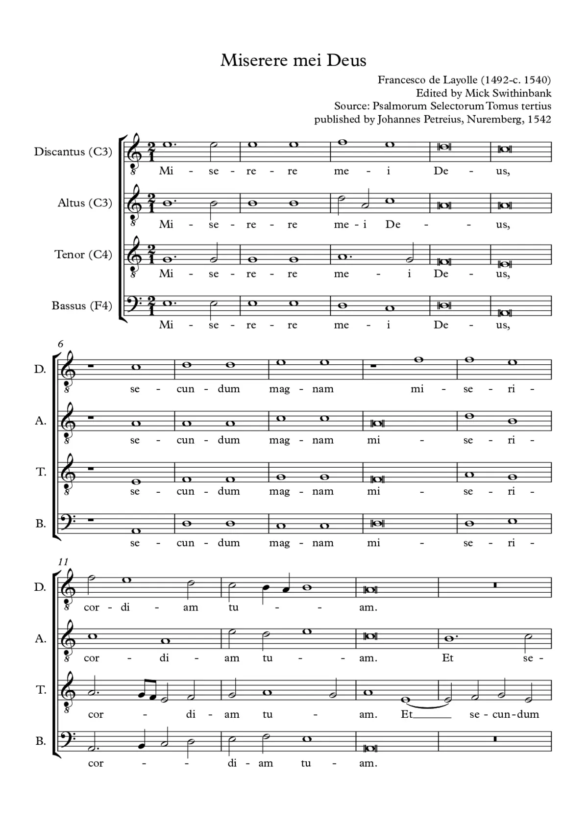Miserere mei Deus - Page 1