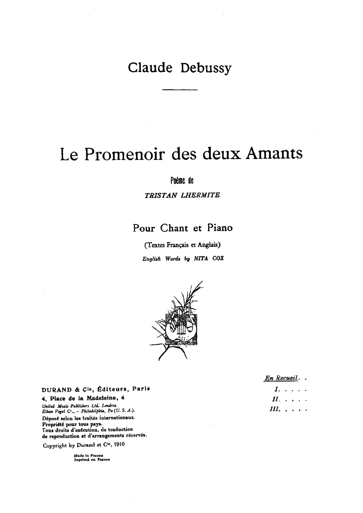 Le Promenoir des deux Amants - Page 1
