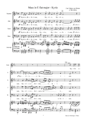 Mass in E flat major