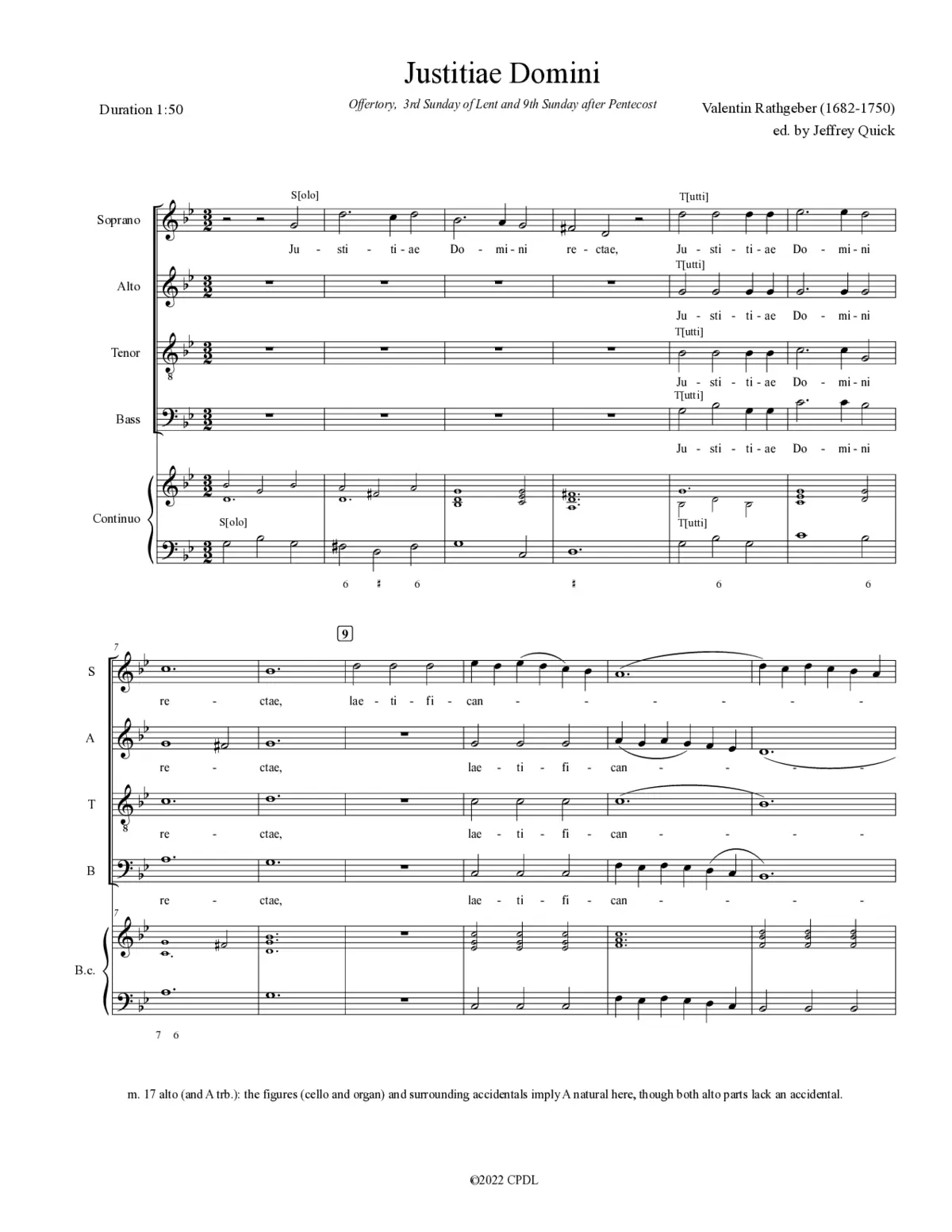 Justitiae Domini - Page 1