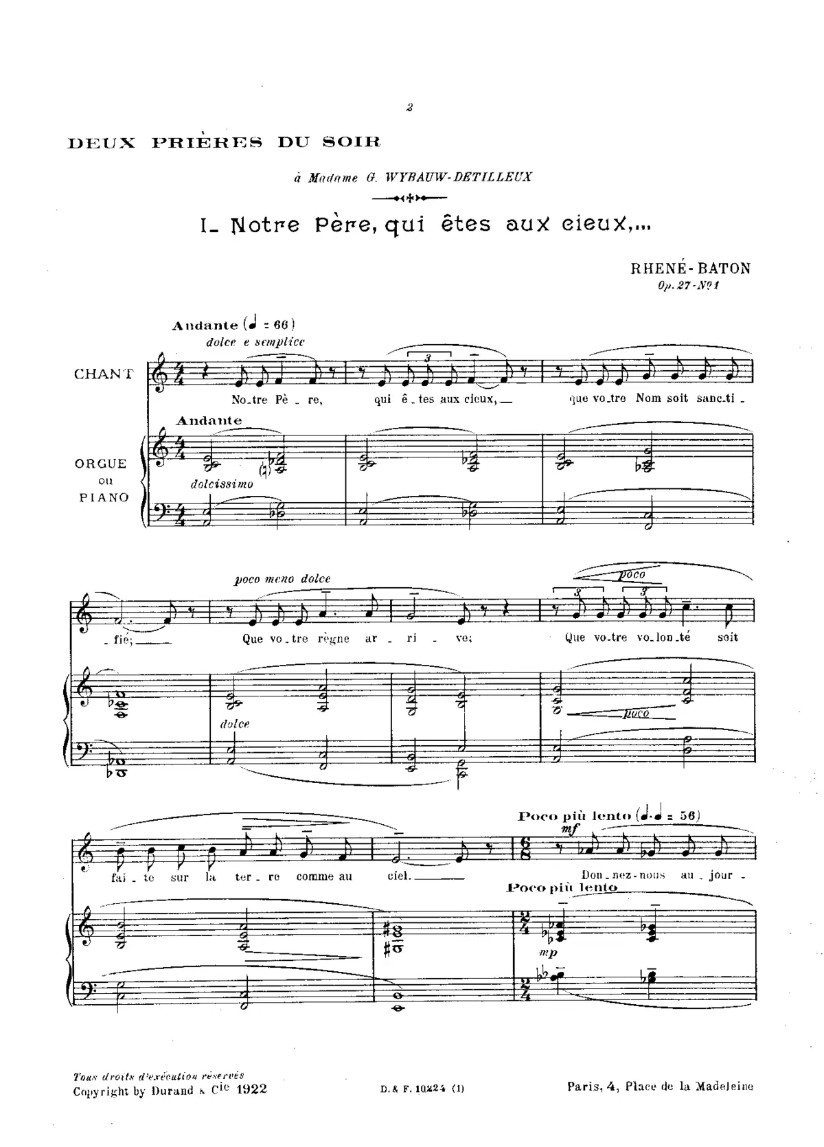 2 Prières du soir - Page 1
