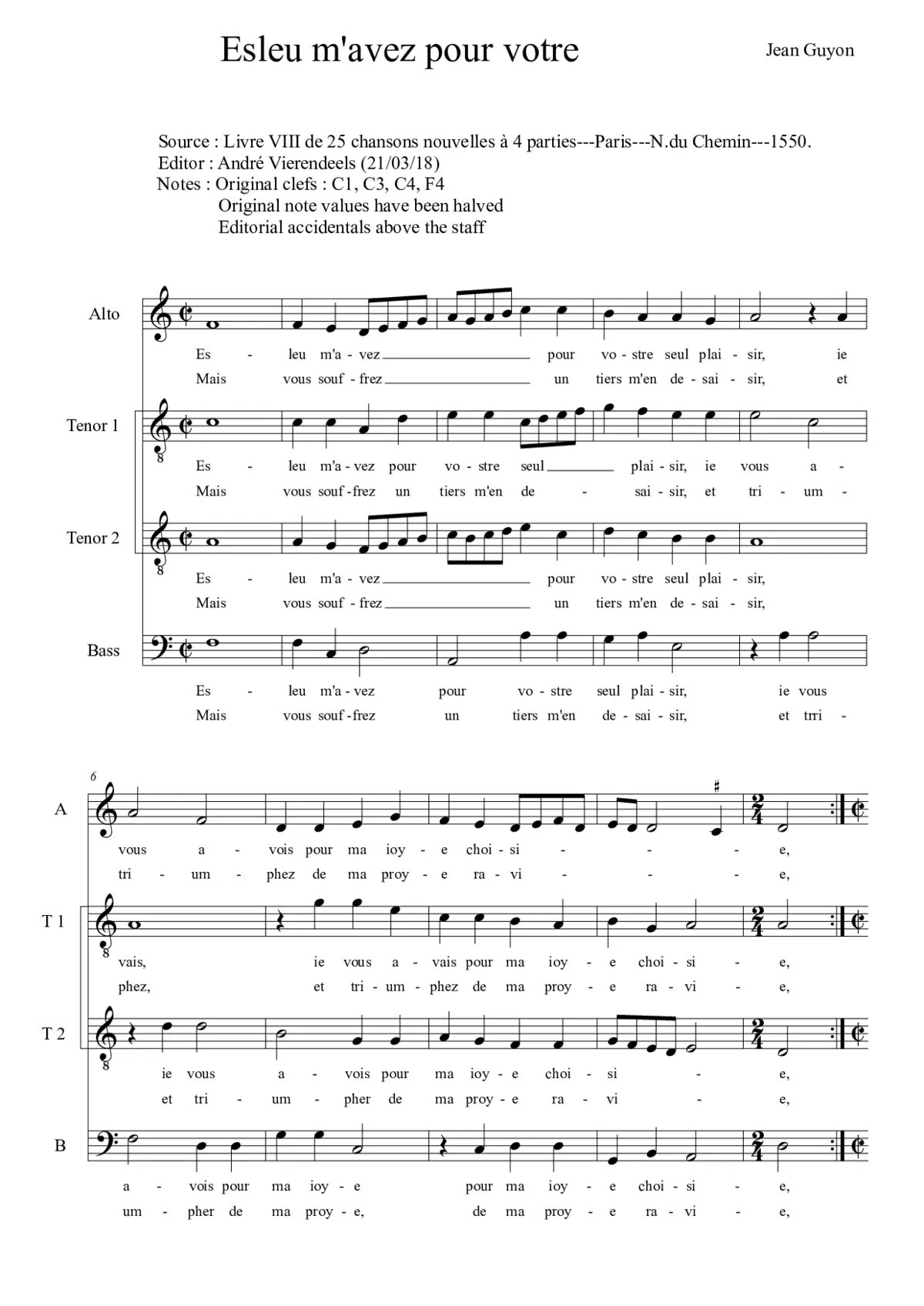 Esleu m'avez - Page 1