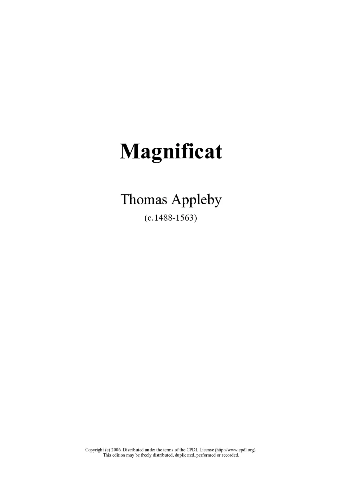 Magnificat - Page 1