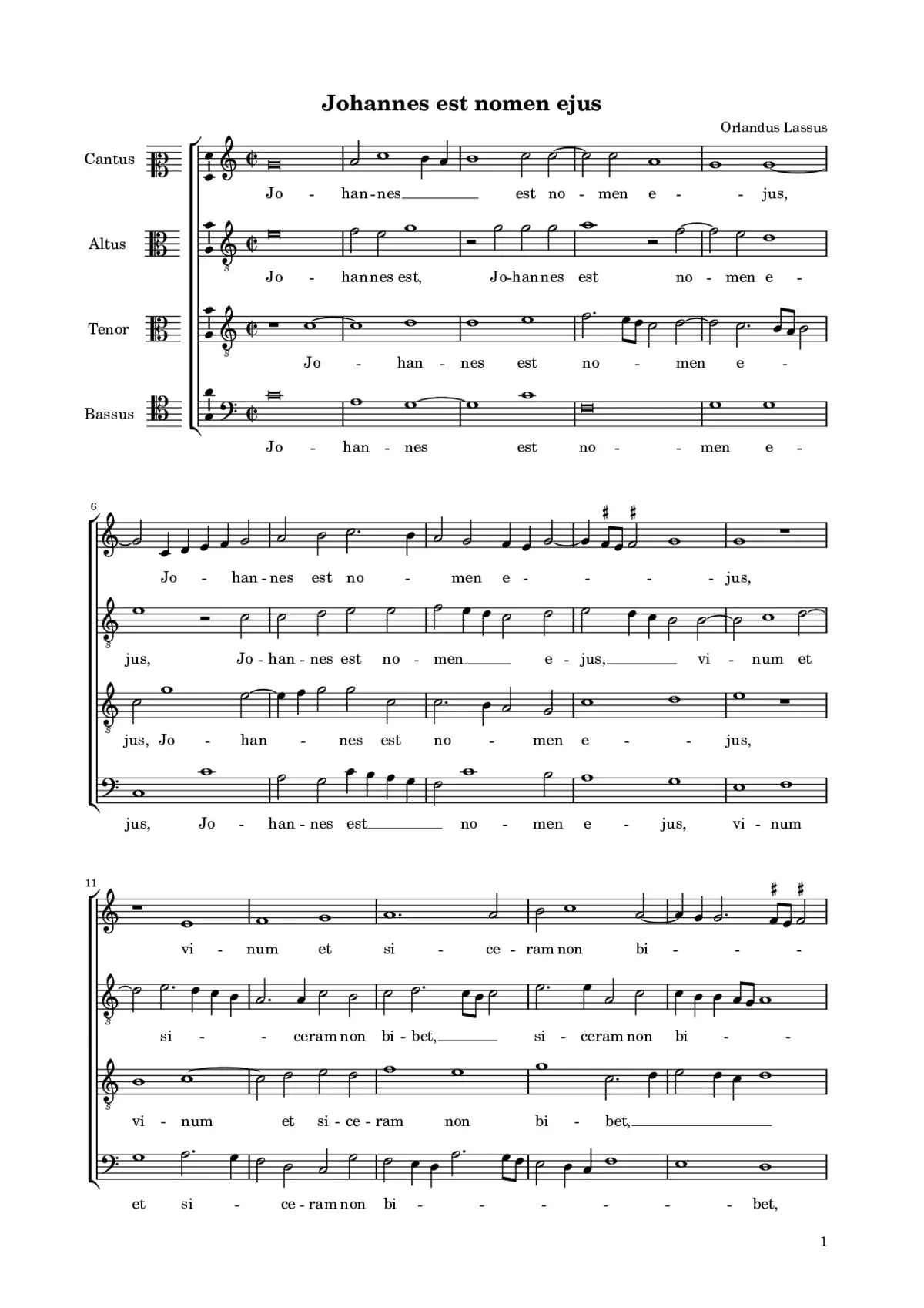 Joannes est nomen eius - Page 1