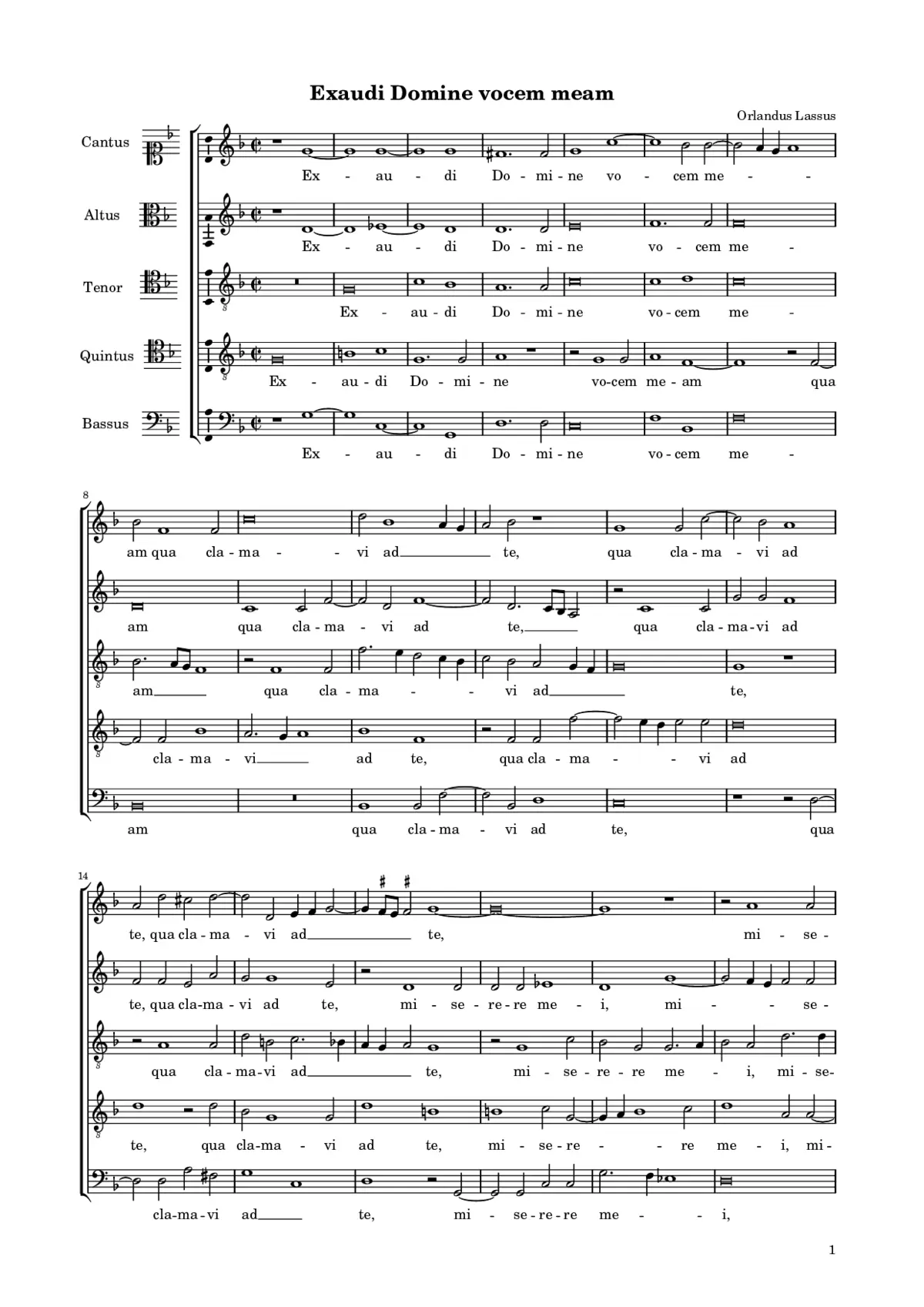 Exaudi Domine vocem meam - Page 1