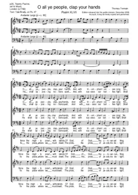 O all ye people, clap your hands