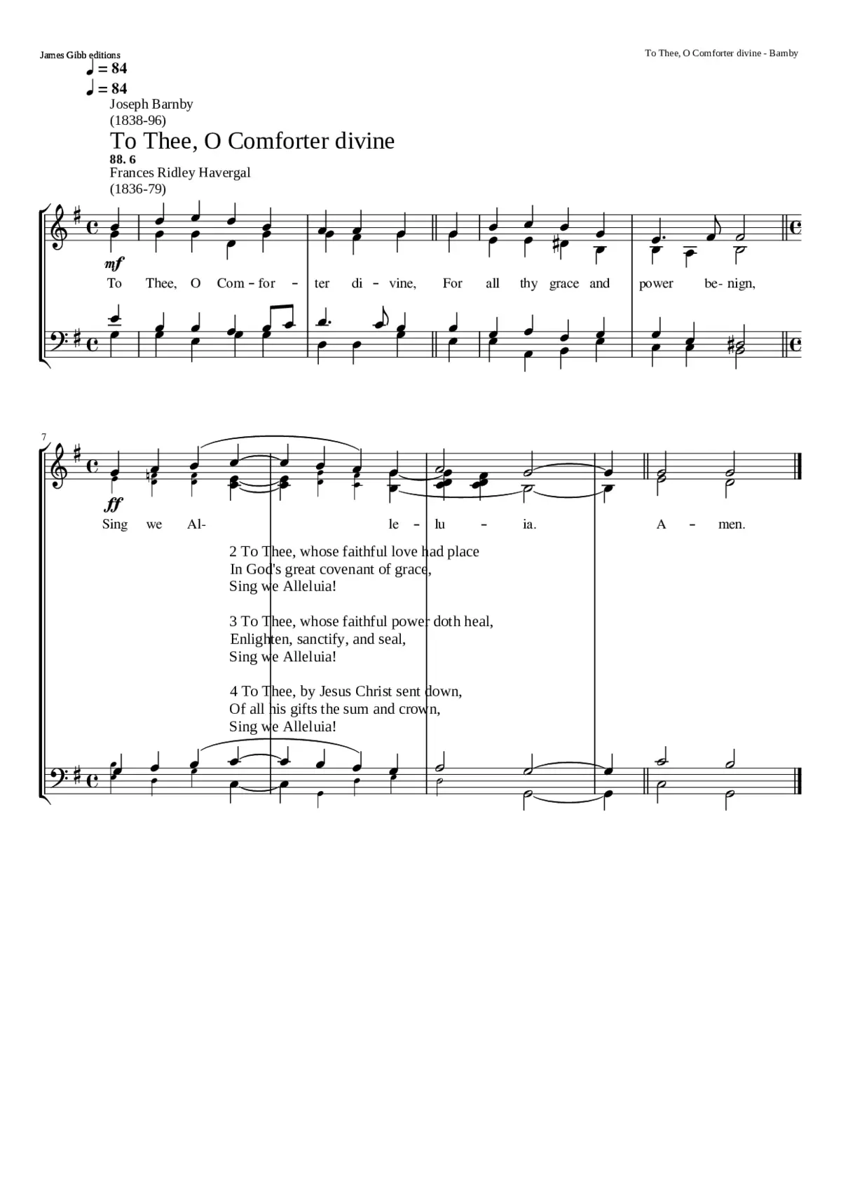 To Thee O Comforter divine - Page 1