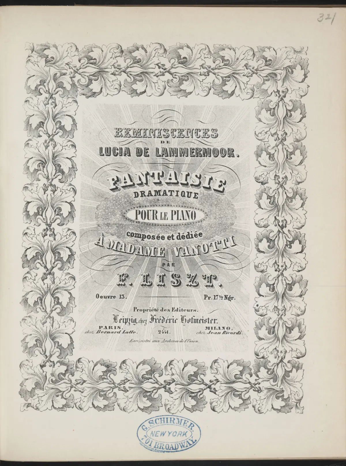 Réminiscences de 'Lucia di Lammermoor' - Page 1