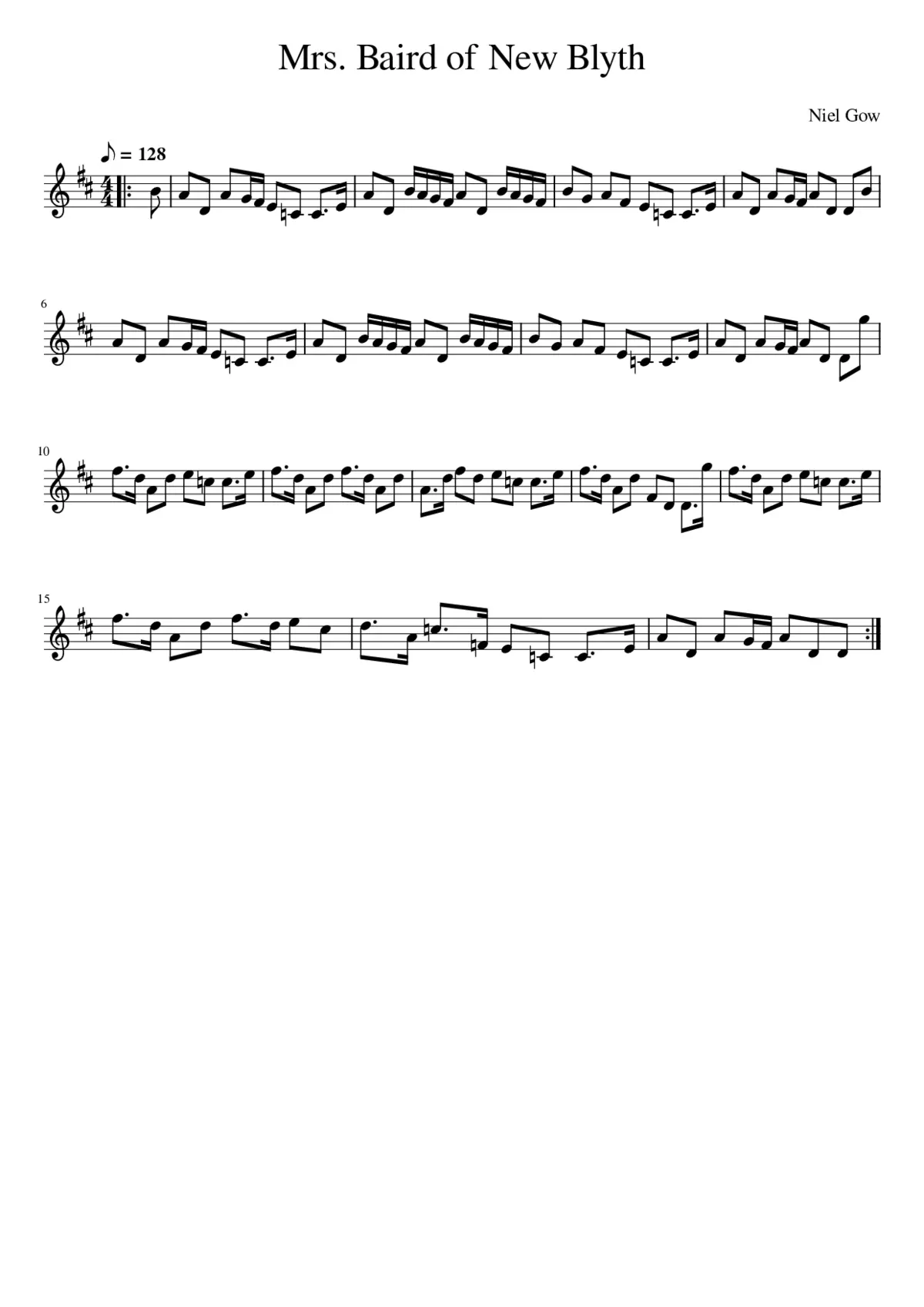 Mrs. Baird of New Blyth - Page 1