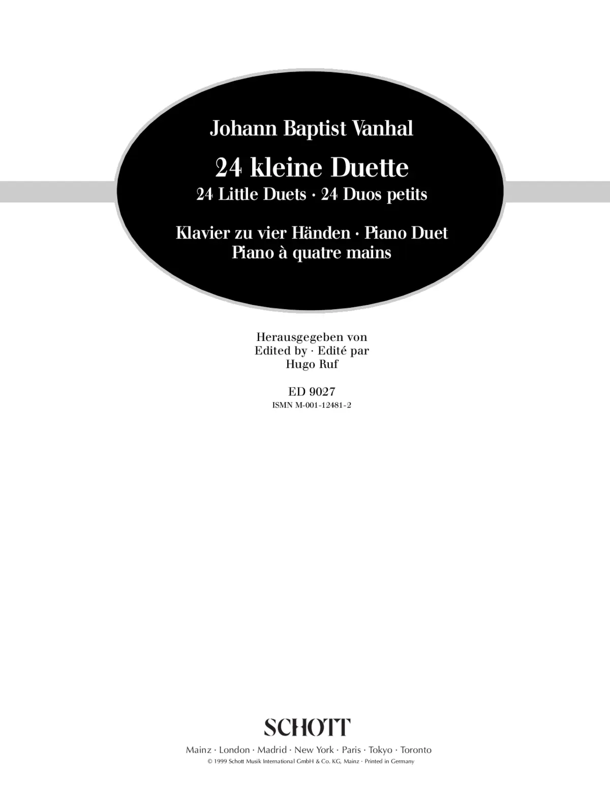 24 Little Piano Duets - Page 1