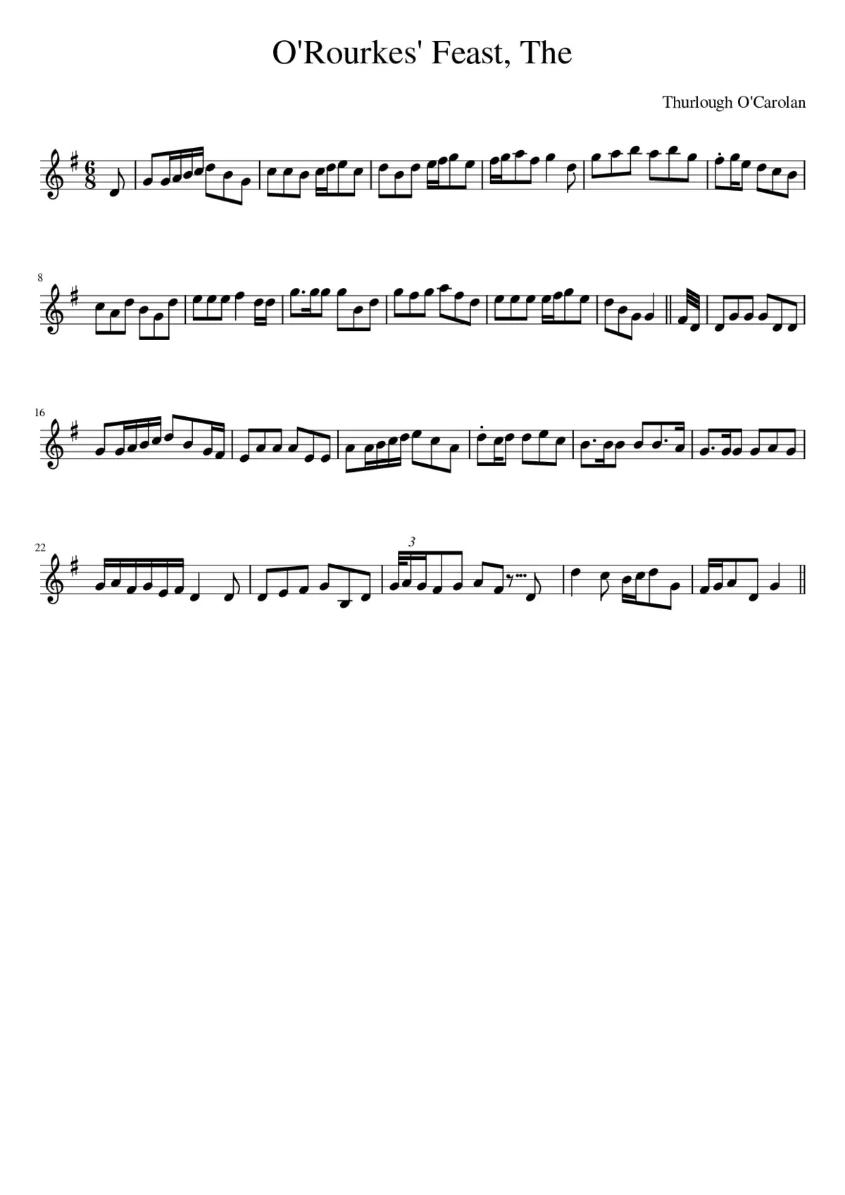 The O'Rourkes' Feast - Page 1