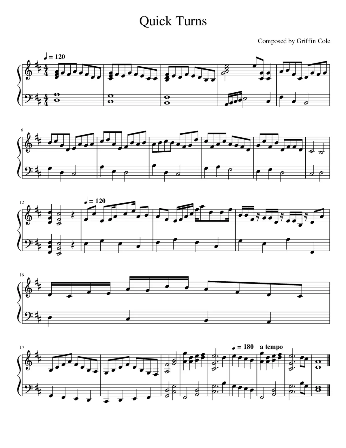 Quick Turns - Page 1