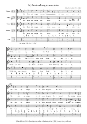 My heart and tongue were twins