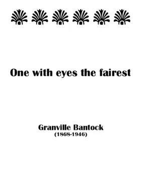 One with eyes the fairest