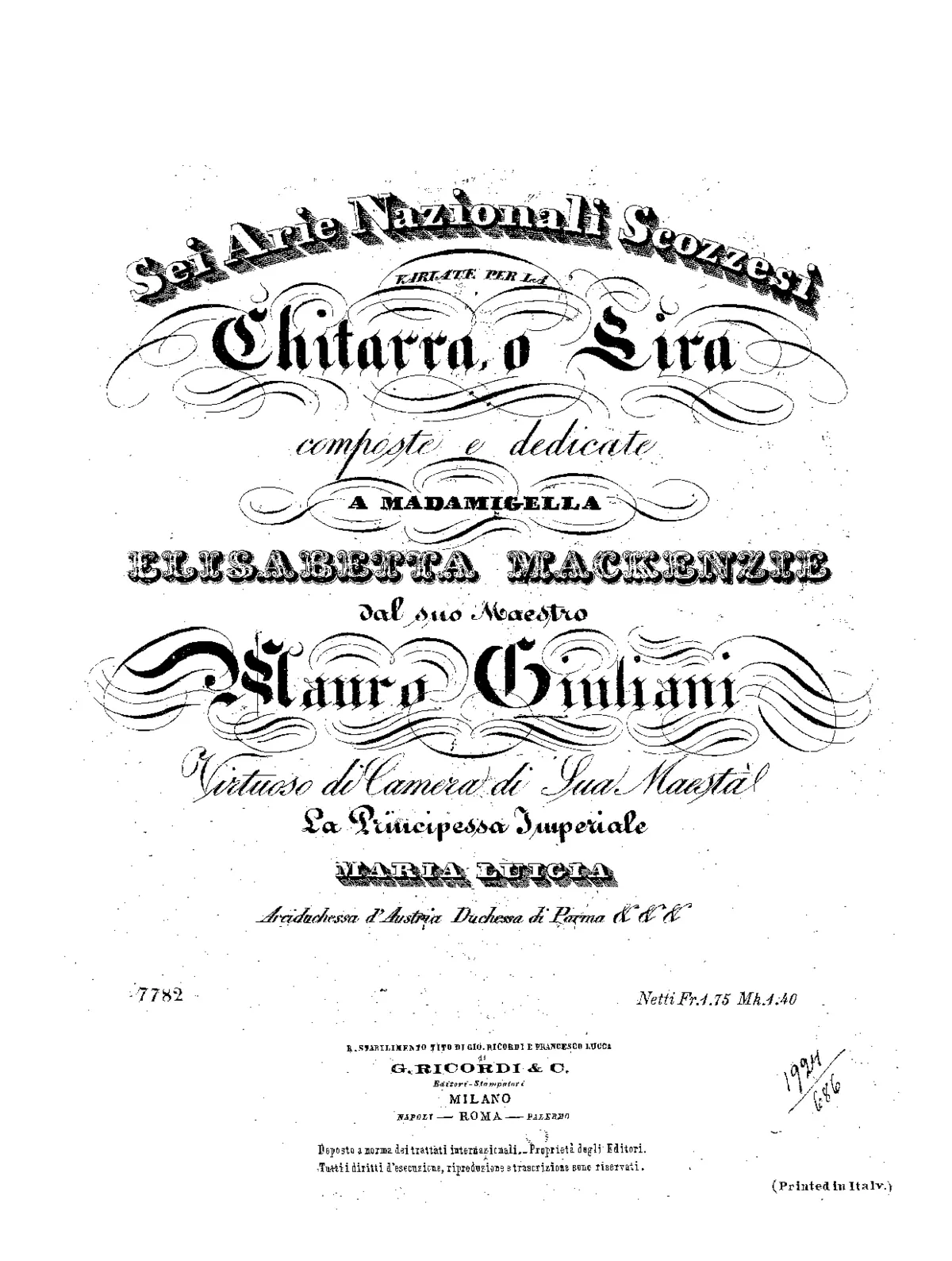 6 Arie nazionale scozzesi - Page 1