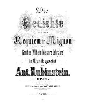 Die Gedichte und das Requiem für Mignon